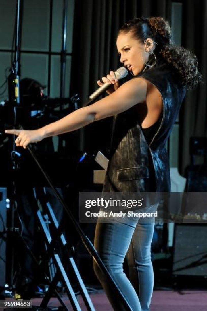 Alicia Keys at BBC Maida Vale, Live Lounge Alicia Keys out and about, London, UK - 06 Feb 2020 Wearing Tibi, Coat