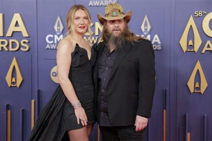 Chris and Morgane Stapleton Arrive At The 2022 Grammy Awards