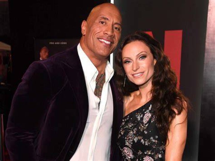 Dwayne Johnson with girlfriend and baby mama Lauren Hashian