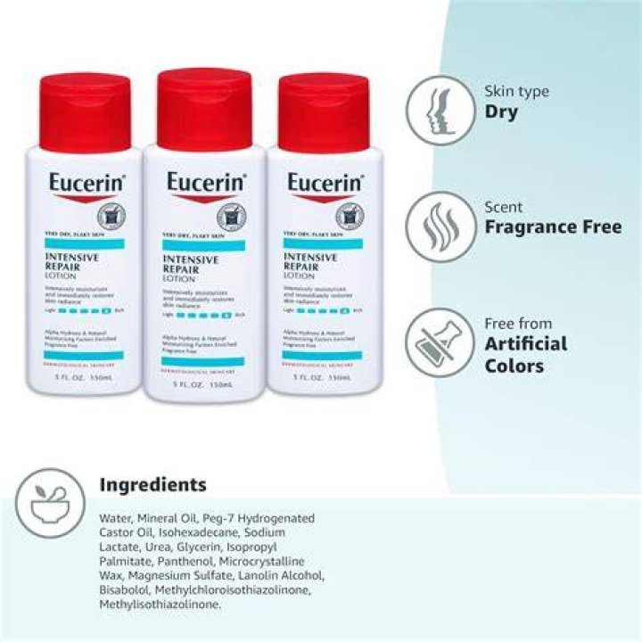 Eucerin Intensive Repair Lotion, $9.54, Amazon