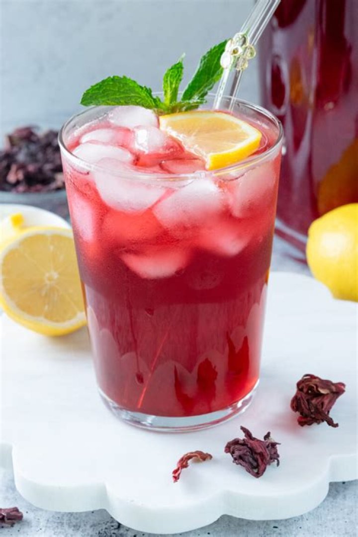Hibiscus Basil Lemonade