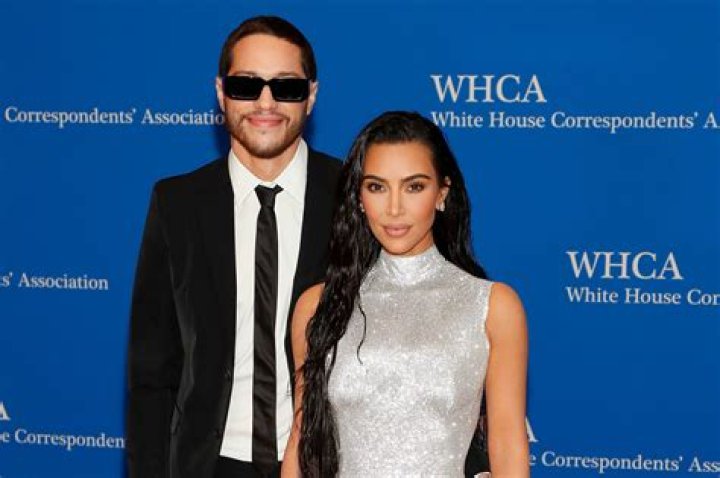 Pete Davidson with Kim Kardashian