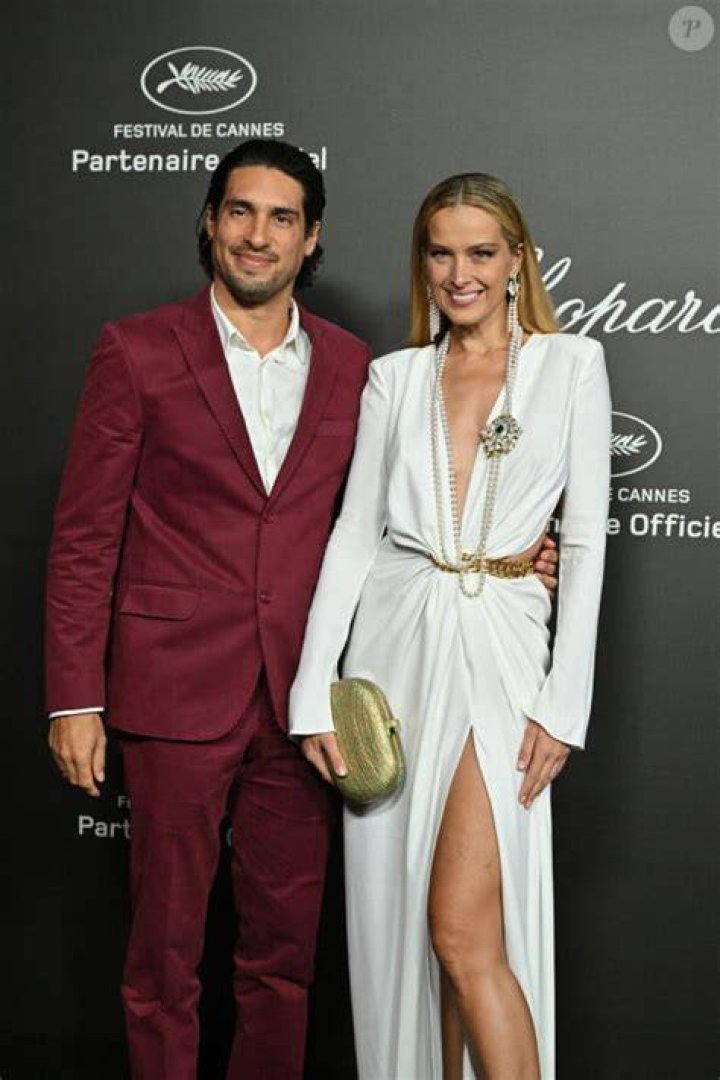 Petra Nemcova & Benjamin Larretche attend a Chopard party