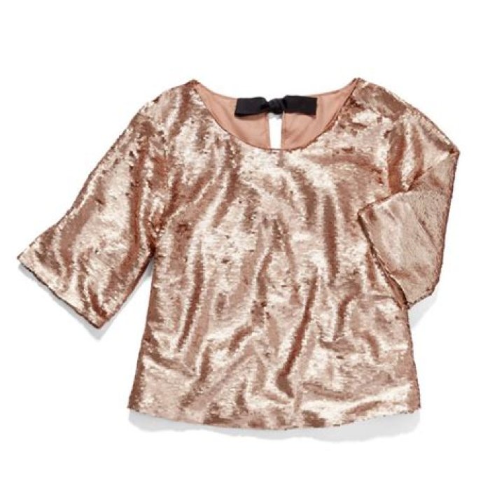 Peyton & Parker Sequin Tie Back Tee, $54