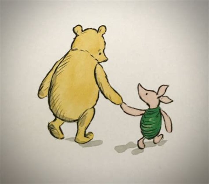 Prince George and Piglet walking