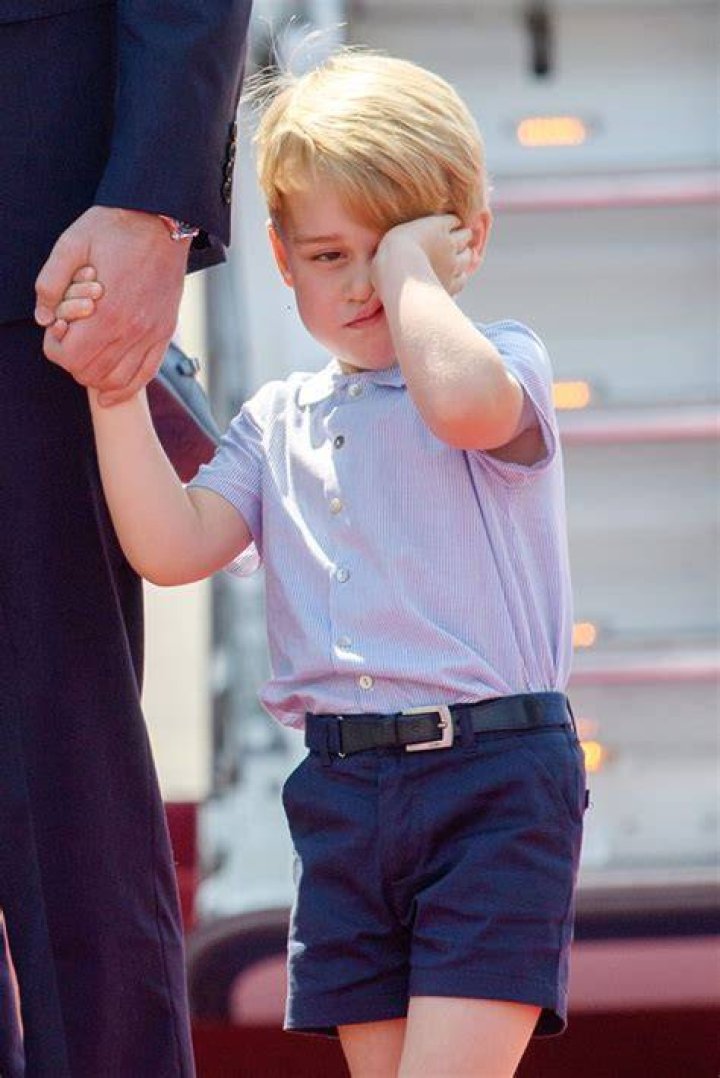 Prince George looks tired