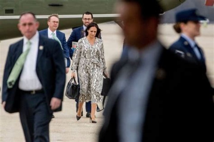 Stephanie Grisham Boards Air Force One